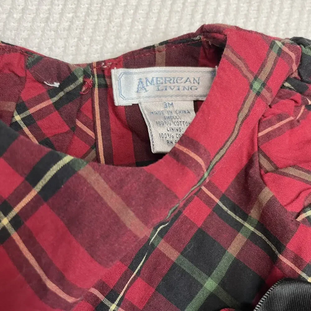 American Living Plaid Dress And Bloomer Set - Picture 3 of 4